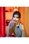 Japanese Costume Mask Half Face Mask Skull Scary Mask Party Cosplay Decorative - 2