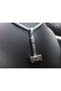 Mjölnir Thor Hammer Pendant – Antique Silver Color with Valknut Symbol, Tarnish-Resistant Steel Men's Necklace - 5