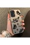 Samsung Galaxy A52/A52S Compatible Plain Feel Case, Line Butterfly Daisy English Slogan Pattern