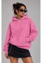 Unisex Moon and Text Back Print Oversized Hooded Hoodie Drop Shoulder Relaxed Fit Sweatshirt - 2