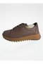 Women's Genuine Leather Casual Shoes 2027 New Season Mink Color D26Ka-3615-B - 3