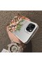 iPhone 13 Mini Compatible Pink Rose Flower Sea Phone Case, Floral Illustration Art Print - 2