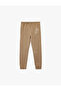 Jogger Sweatpants with Tie Waist Print Detail