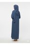Rizqé Azure Grove Blue Kimono-Style Embroidered Abaya - 3