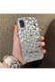 Samsung Galaxy A31 Compatible Gray Leopard Pattern Phone Case, Star English Art Print