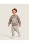 "Let's Have a Good Day" Şardonlu Winter 100% Cotton Baby Boy 2-Piece Set