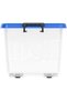 55L Clear Plastic Storage Box with Wheels and Lockable Lid from Cosmoplast - 3