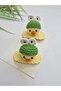 Amigurumi Yellow Duck 2-Piece Snap Buckle Niche Special Design Hair Accessory - 7