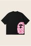 Bape Sakura Corner Printed Oversize Boxy Cut Unisex 100% Cotton Tshirt |   Streetwear