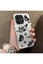 Tecno Spark 10 Pro Compatible Plain Feel Case, Line Butterfly Daisy English Slogan Pattern