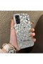 Samsung Galaxy A14 4G/5G Compatible Gray Leopard Pattern Phone Case, Star English Art Print