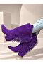 Arizona Purple Suede Tasseled 5 cm Heel Dallas Boots Botties - 2
