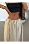 Trousers with Waist and Cuff Ties - Stone - 5