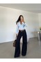 Extra Wide Leg Jeans - Navy Blue