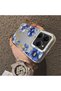 Elegant Floral Case Compatible with Tecno Spark 20 Pro 4G/5G, Blue Flower Golden Branch Creative Flat Print - 2