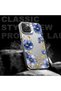 Poco C65 Compatible Elegant Flower Case, Blue Flower Golden Branch Creative Flat Printing - 4
