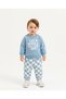 "Let's Have a Good Day" Şardonlu Winter 100% Cotton Baby Boy 2-Piece Set - 2