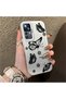 Mi 12T/12T Pro Compatible Simple Feel Case, Line Butterfly Daisy English Slogan Pattern
