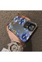 Redmi K50 Ultra Compatible Elegant Flower Case, Blue Flower Golden Branch Creative Flat Print - 2