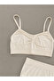 Basic bralet set - beige - 2