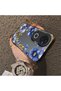 Vivo V50 Compatible Elegant Flower Case, Blue Flower Golden Branch Creative Flat Print - 2