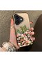 iPhone 16 Plus Compatible Pink Rose Flower Sea Phone Case, Floral Art Print