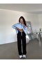 Pleated Tracksuit with Belt Detail - Black - 2