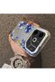 Elegant Floral Case Compatible with Tecno Pova 6/Pova 6 Pro 5g, Blue Flower Golden Branch Creative Flat Print - 2