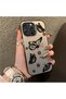 iPhone 16 Pro Max Compatible Plain Feel Case, Line Butterfly Daisy English Slogan Pattern
