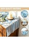 Cheesecloth Table Runner, Table Runner Decoration，Soft Crinkled Boho Rustic Table Runner Soft Crinkl - 3