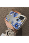 Samsung Galaxy A21S Compatible Elegant Flower Case, Blue Flower Golden Branch Creative Flat Print - 2