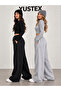 2-Piece Winter (Black and Grey) Sweatpants Set with Cotton Inside, Oversize Fit - 2