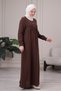 Muslin Fabric Hijab Dress 100% Cotton Mother's Dress Prayer Dress Robe Dress Umrah Dress Plus Size Hijab Dress - 6
