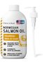 Salmon Oil for Dogs and Cats, 32 oz - Omega-Rich Supplement for Healthy Skin & Coat, Joint & Immune Support - All-Natural Fish Oil Liquid - Premium Pet Care, Made in USA