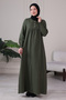 Muslin Fabric Hijab Dress 100% Cotton Mother's Dress Prayer Dress Robe Dress Umrah Dress Plus Size Hijab Dress - 6