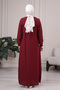 Muslin Fabric Hijab Dress 100% Cotton Mother's Dress Prayer Dress Robe Dress Umrah Dress Plus Size Hijab Dress - 8