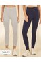 Women Grey And Navy Leggings Set 2 Piece