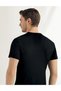 Men's Black Short Sleeve O-Neck Undershirt Me004-Sh - 2