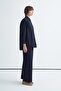 Basic Shirt Pants Set Navy Blue - 4