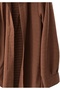 Women's Brown Textured Shirt Collar Long Tunic Shirt - 3