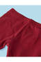 Infant Girls Burgundy Bow Embellished Leggings - 2