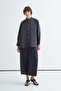 Women's Oversized Shirt with Pockets Smoked - 3