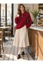 Sadie Striped Oversize Polo Collar Knit Sweater Women's Red - 5