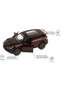 1:32 Cayenne Alloy Die-Cast Pull Back Car with Opening Doors - Assorted Colors - 3
