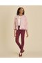 Senior Girls Burgundy Basic Leggings - 5