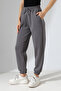 Shardonlu Combed Cotton Compact Elasticated Leg Sweatpants 21629 Dyed Gray - 3