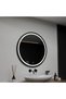 Round LED Mirror, 90cm, Orizzonte Black Frame, Basic Touch