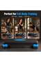 Adjustable Aerobic Step Platform, 10/15 cm Height, Textured Surface, 68 x 28 cm Home Workout Stepper with 2 Risers - 6