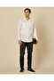 Men White Plain Utility Shirt - 2