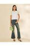 Women White And Mint Graphic Raglan T-Shirt - 2